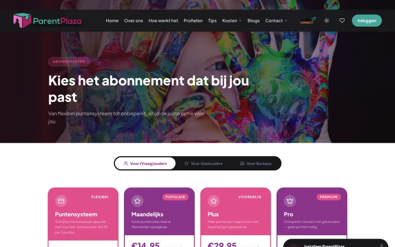 Abonnementen en kosten